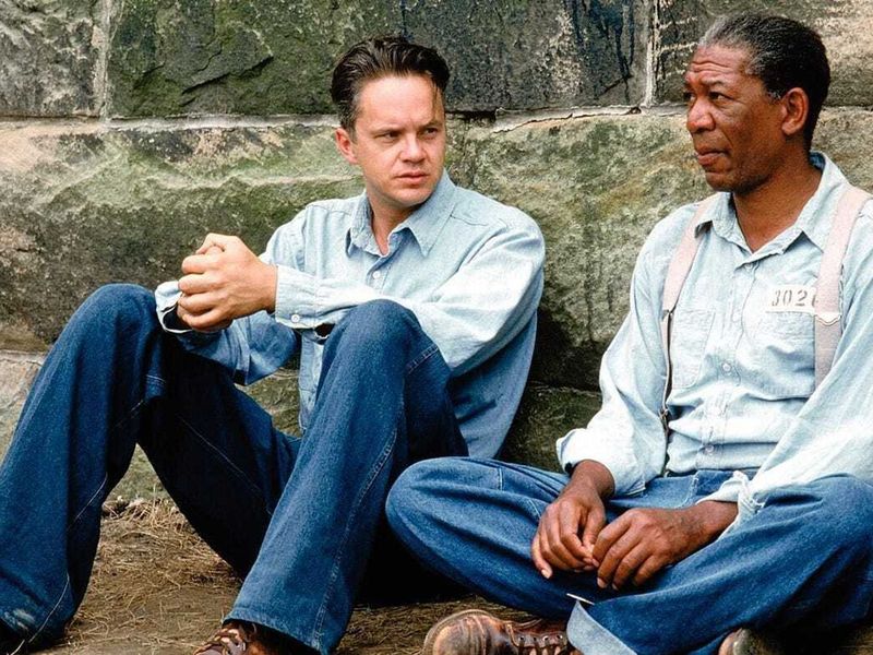 Red Explains Life Behind Walls in The Shawshank Redemption (1994)