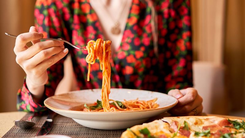 No Cutting Spaghetti in Italy