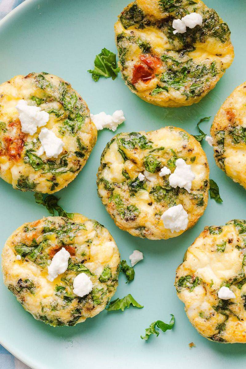 Spinach Feta Egg Muffins