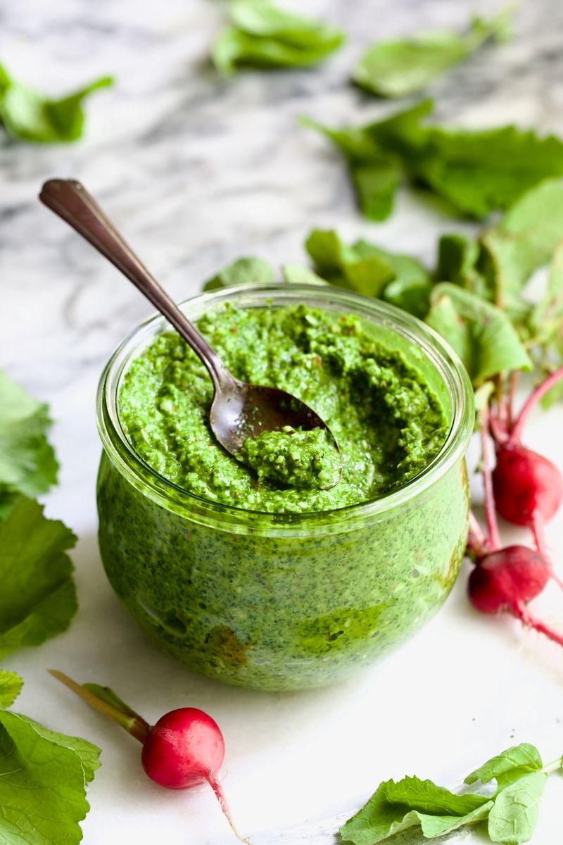Radish Green Pesto