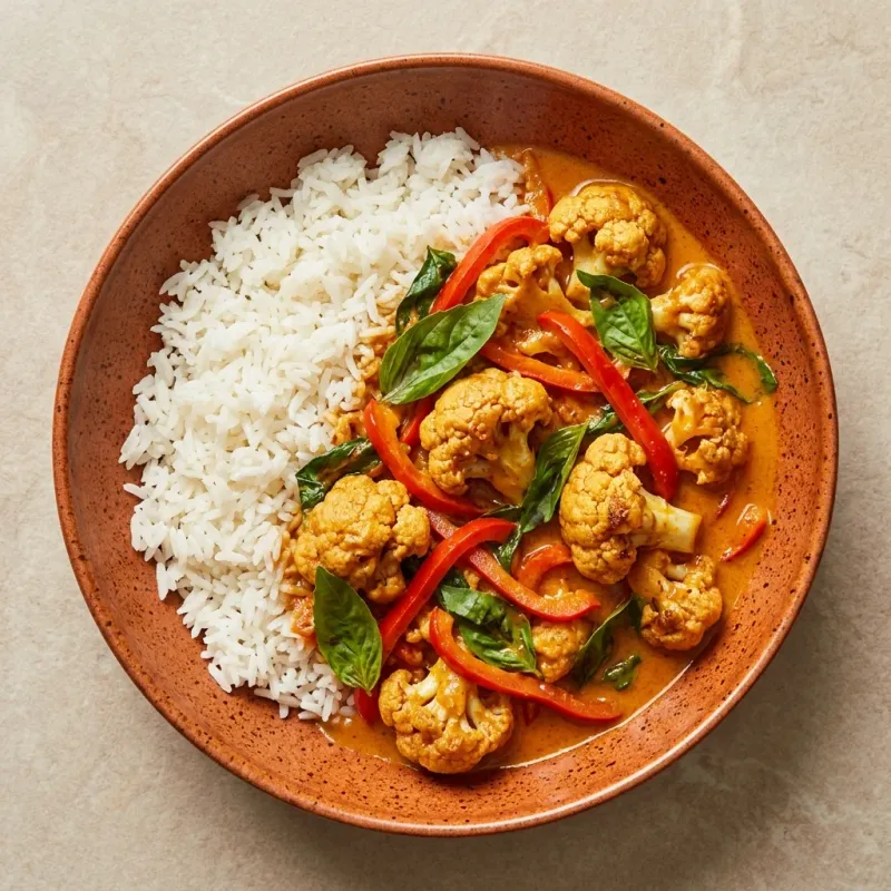 Thai Red Curry with Cauliflower