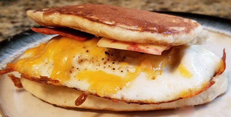 Pancake Bacon Sandwich
