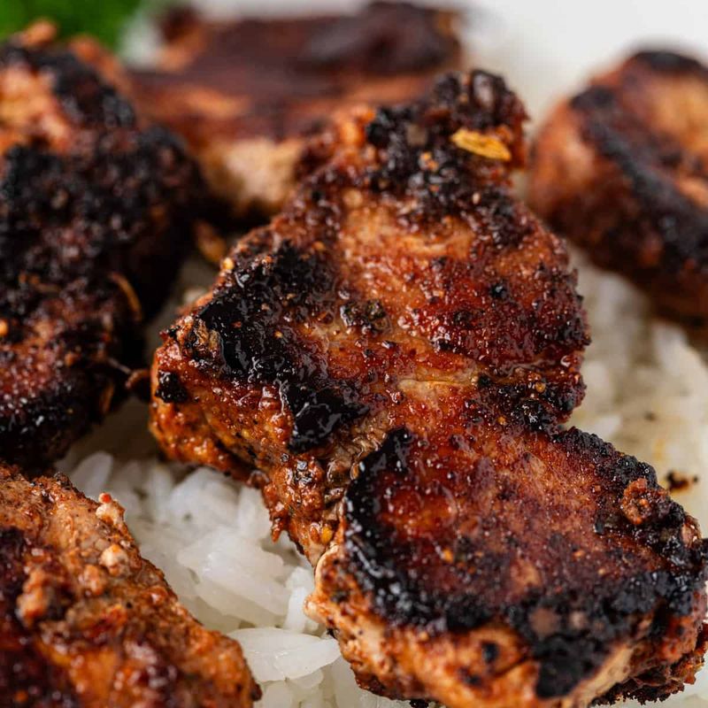 Cajun Lamb with Dirty Rice
