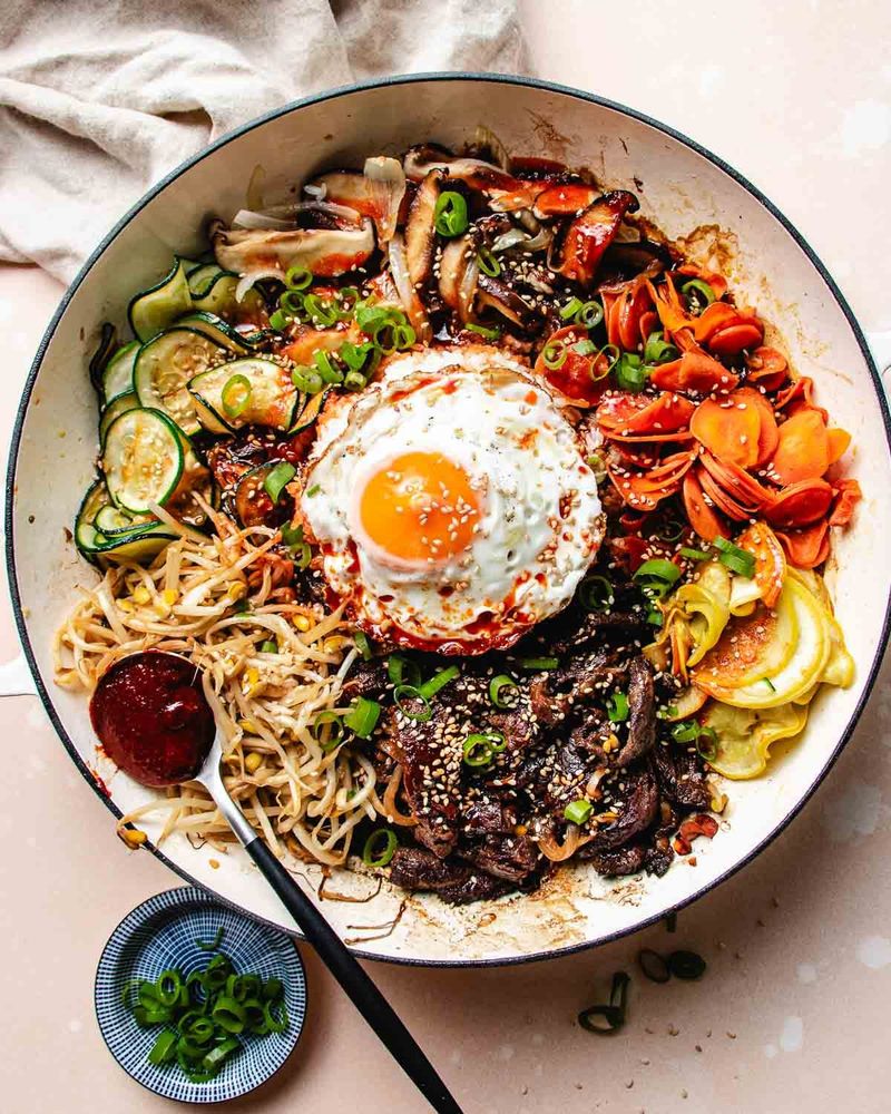 Korean-Style Bibimbap Skillet