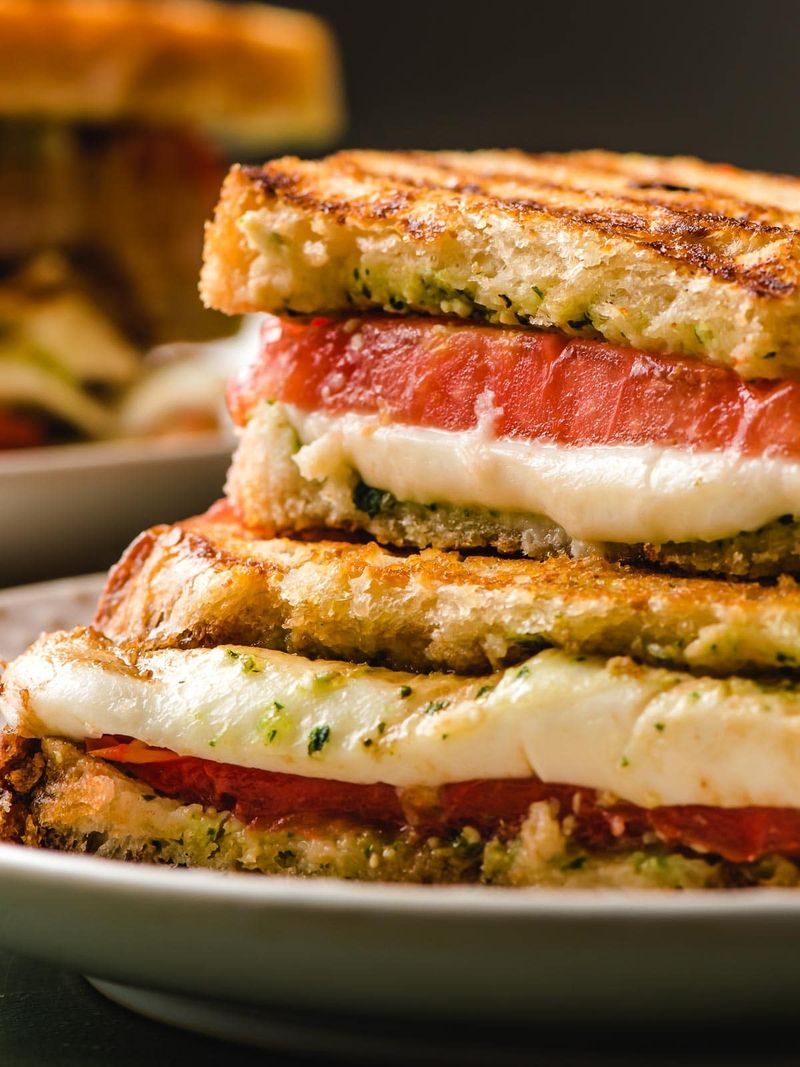 Golden Caprese Panini