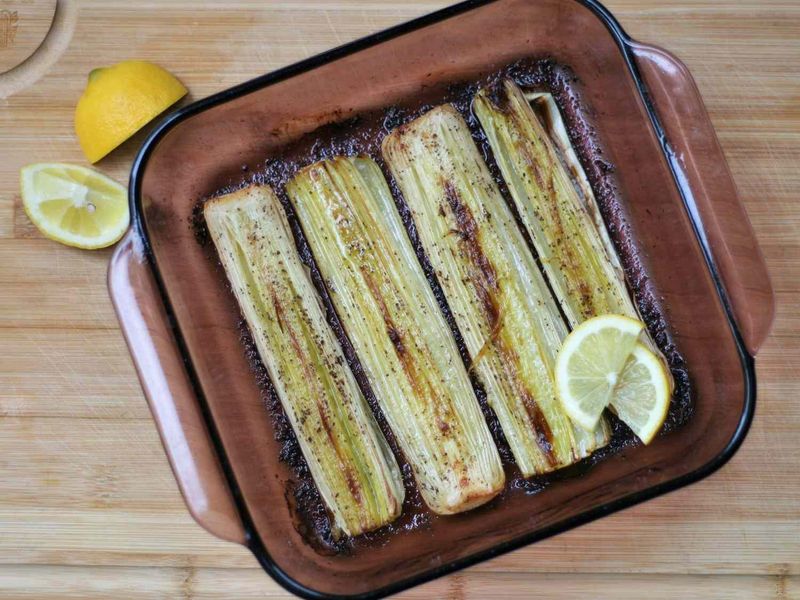 Roasted Leeks with Lemon