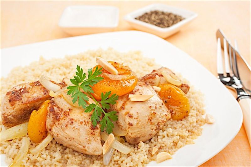 Moroccan Chicken and Apricot Couscous