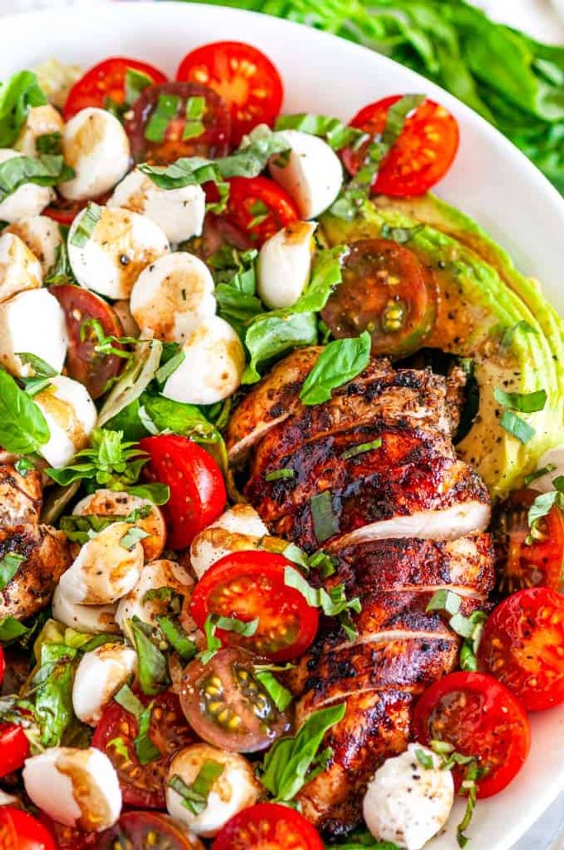 Grilled Chicken Caprese Plate