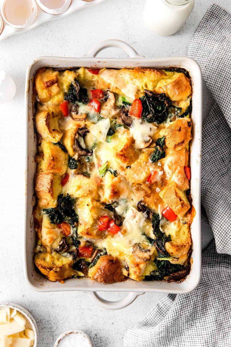 Overnight Veggie Breakfast Strata