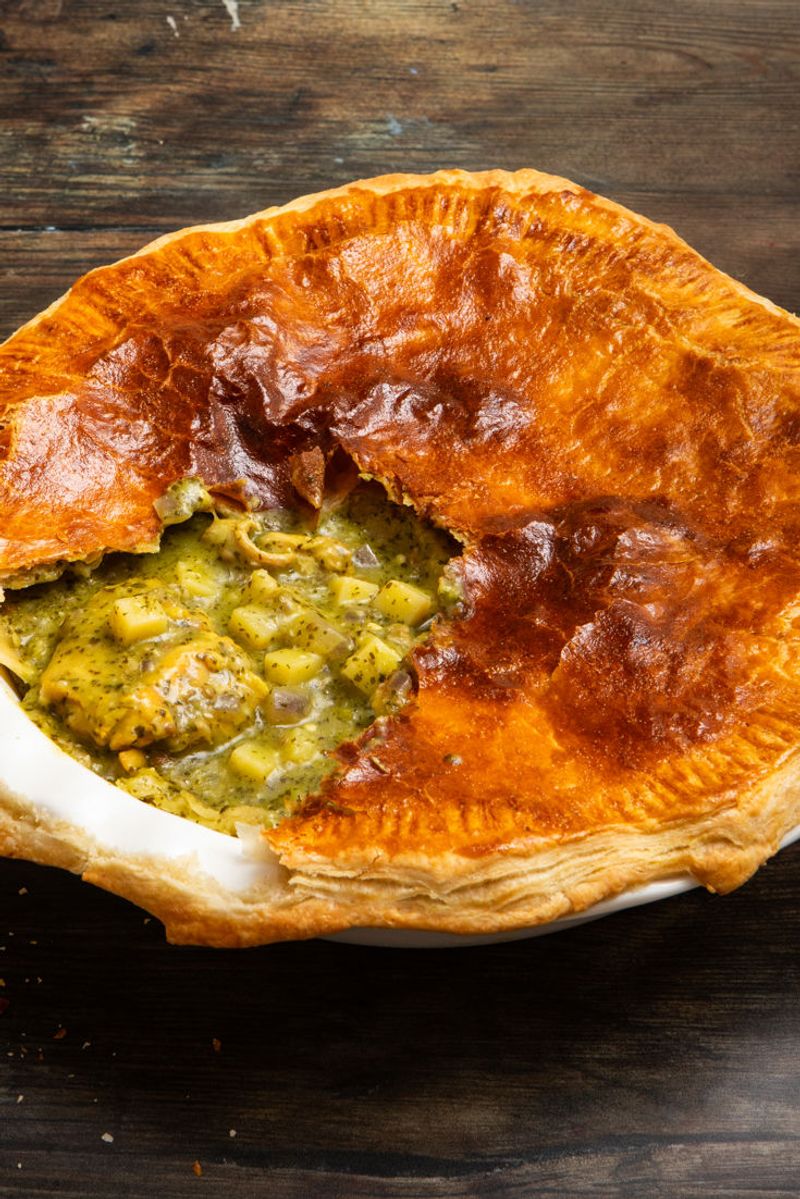 Thai Curry Chicken Pie