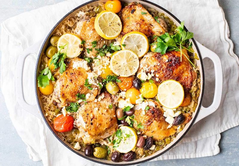 Greek Chicken and Rice