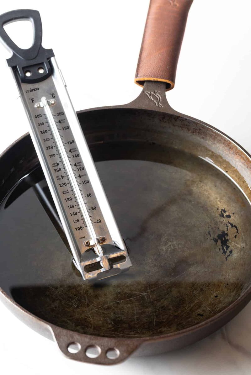 Use a Thermometer for Oil