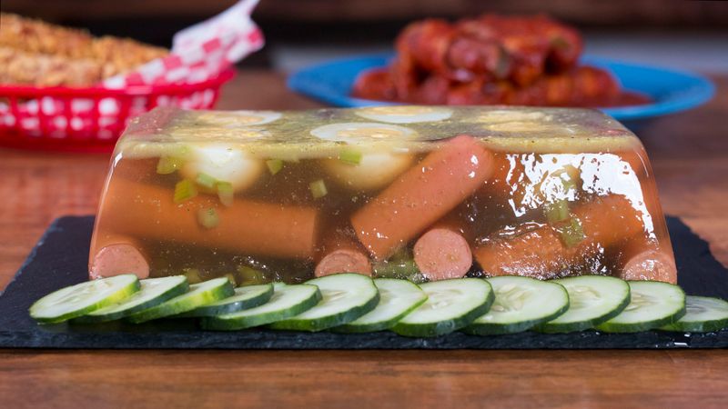 Hot Dog Jell-O Mold