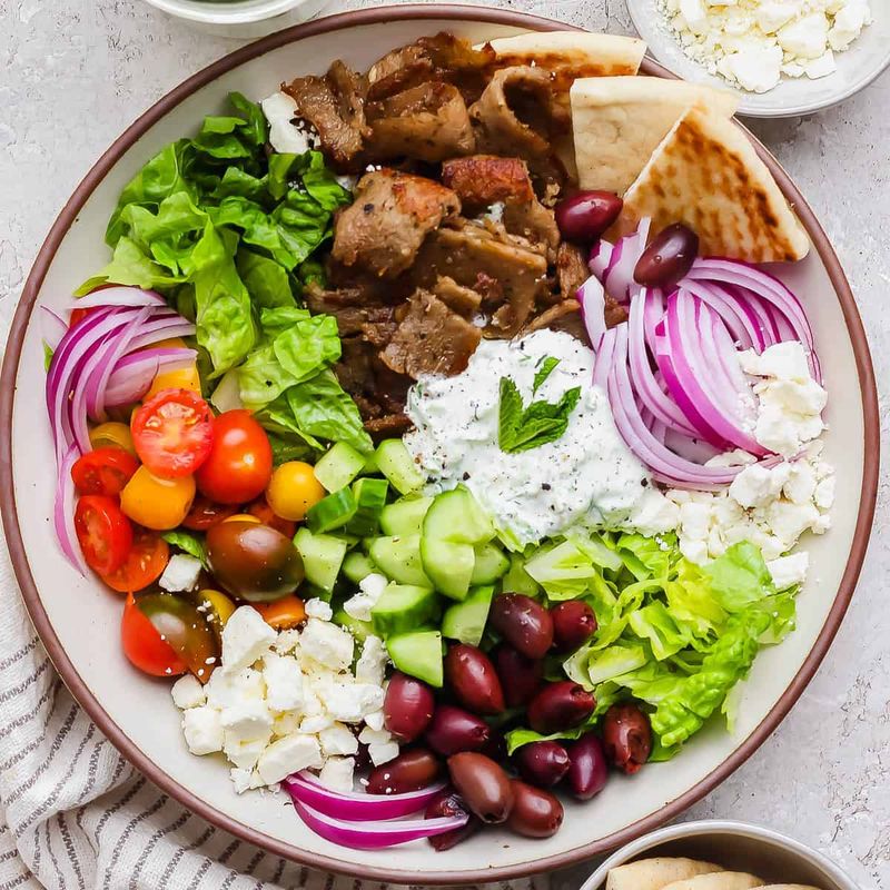 Greek Lamb Gyro Salad