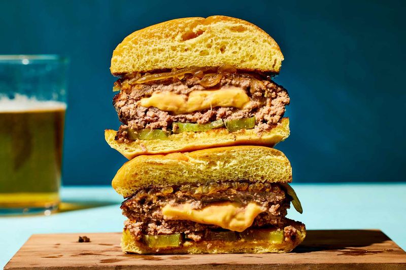 Cheese Stuffed Burger