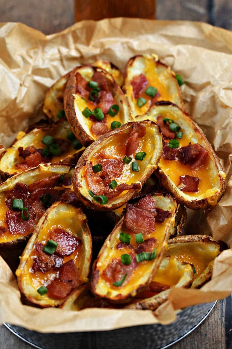 Cheddar Bacon Potato Skins