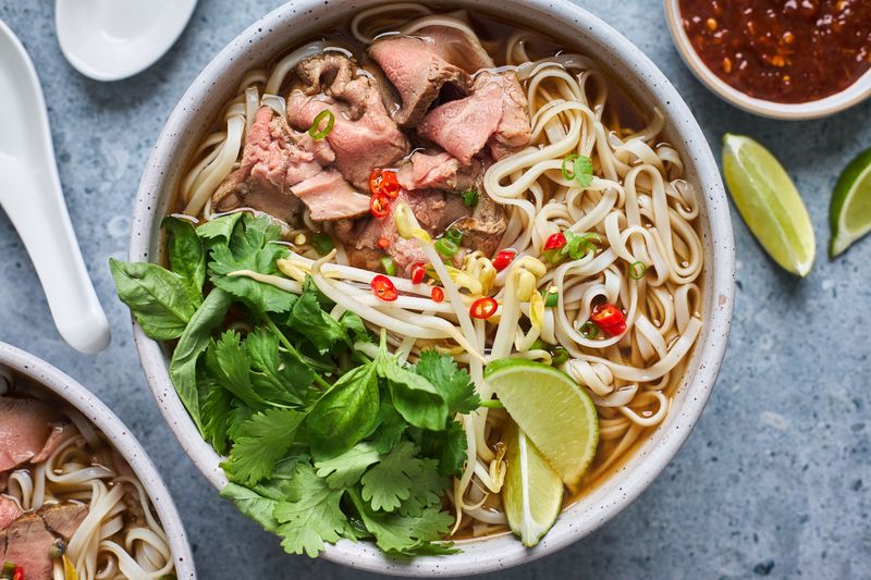Pho with Fresh Herbs