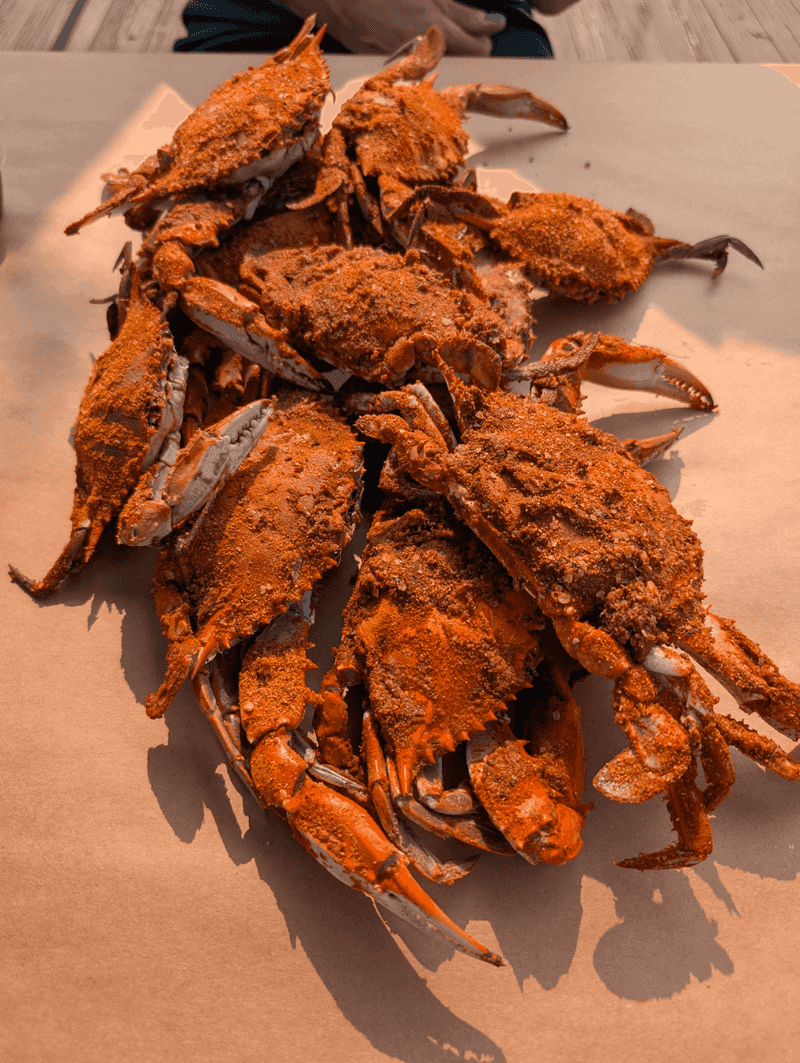 Steamed Blue Crabs