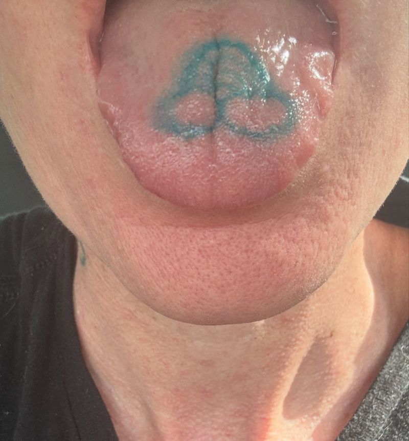 Fruit Roll-Up Tongue Tattoos