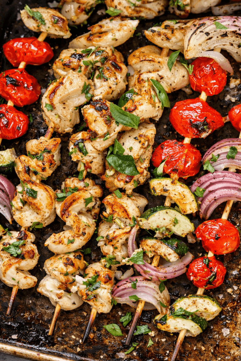 Greek Sheet Pan Souvlaki