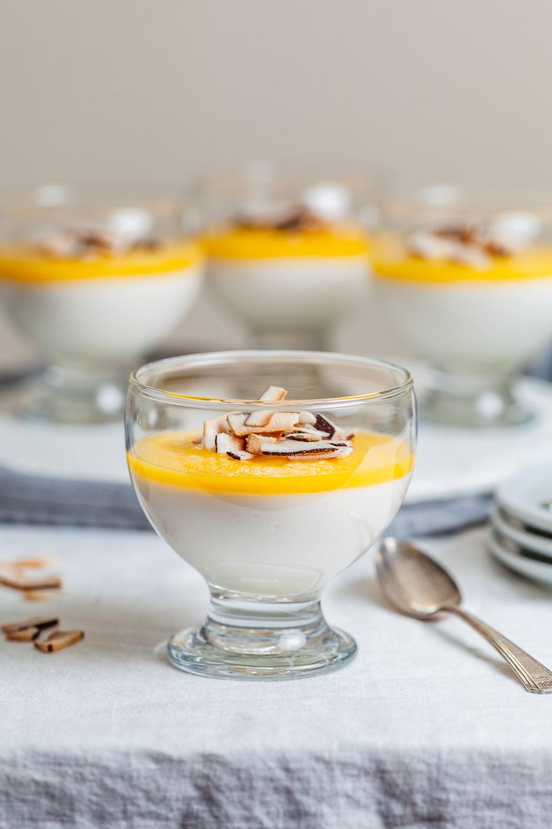 Vegan Mango Coconut Pudding