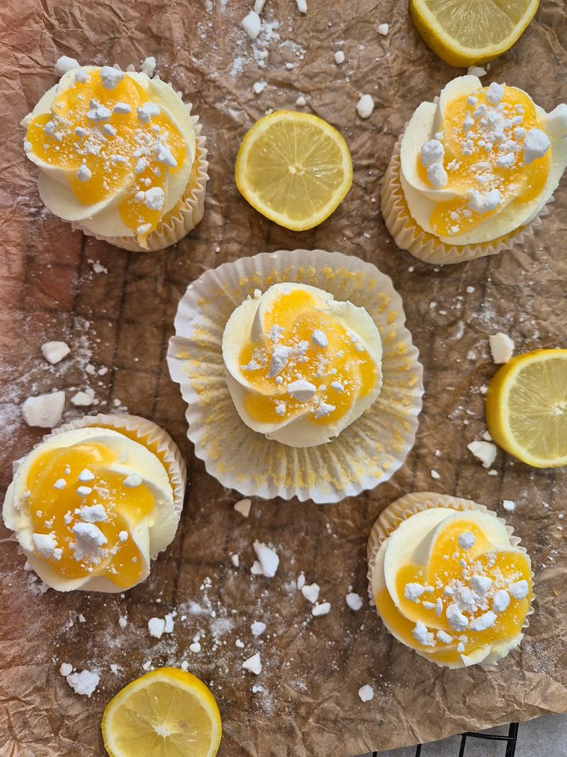 Lemon Sherbet Cupcakes