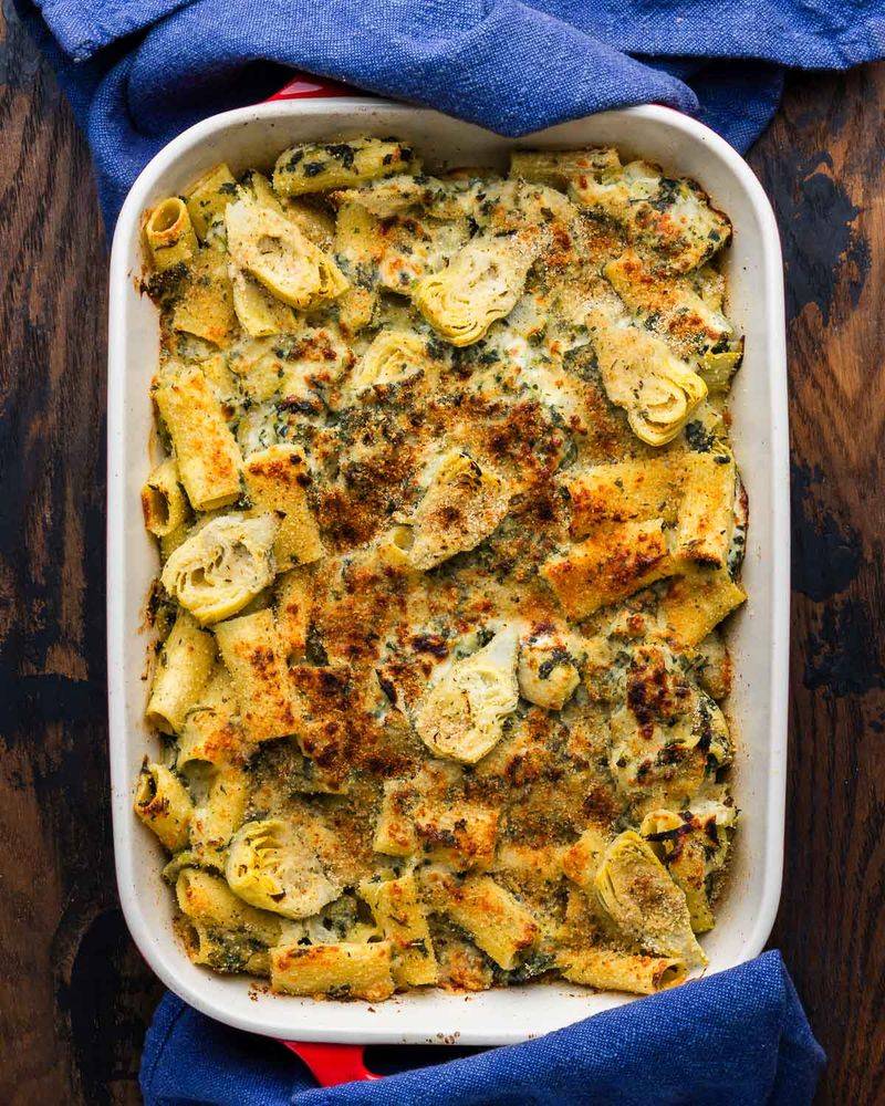 Spinach Artichoke Pasta Bake