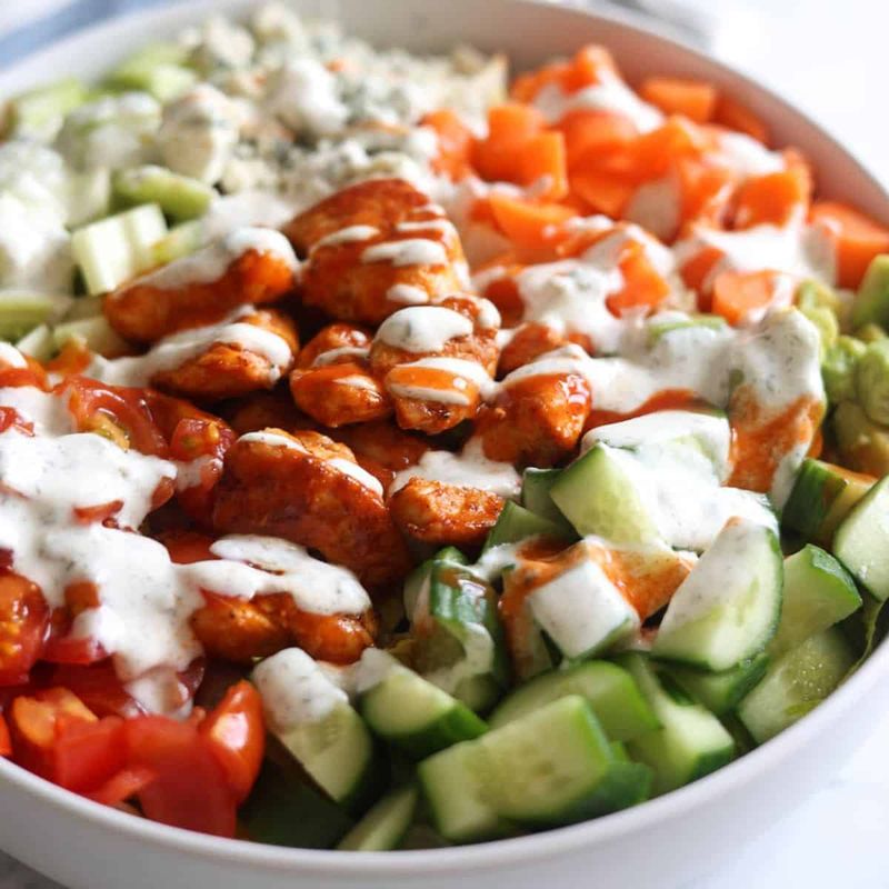 Buffalo Chicken Crunch Salad