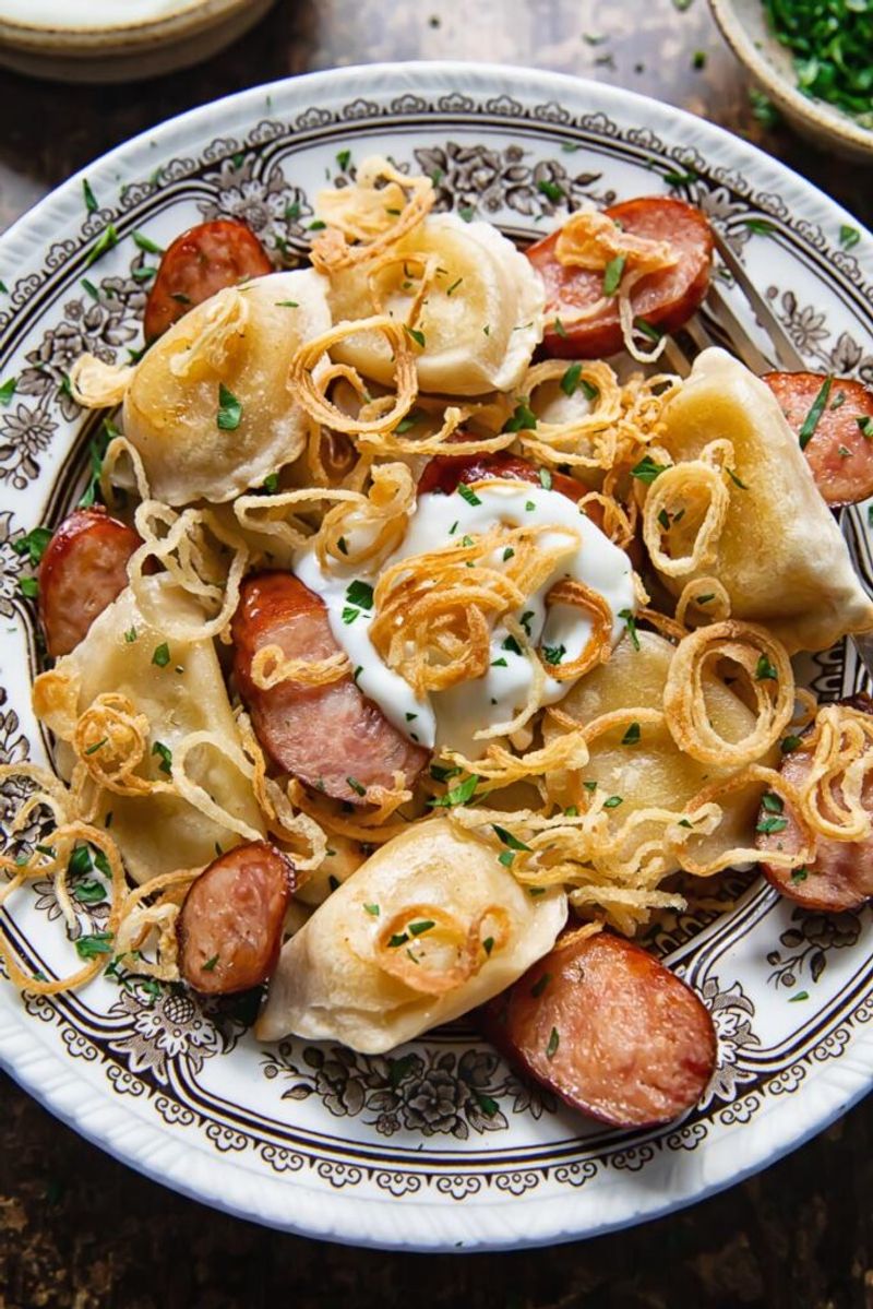Polish Kielbasa and Pierogi