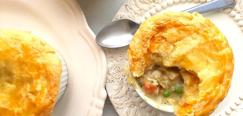 Chicken Pot Pies in Ramekins