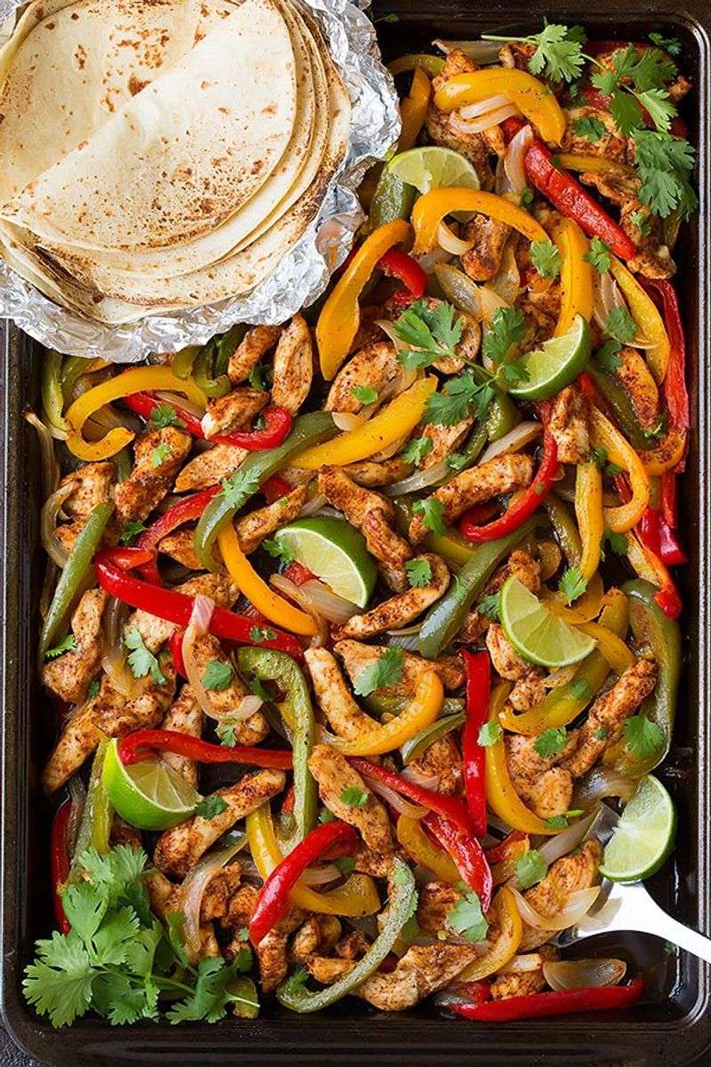 Fajita Chicken Sheet Pan