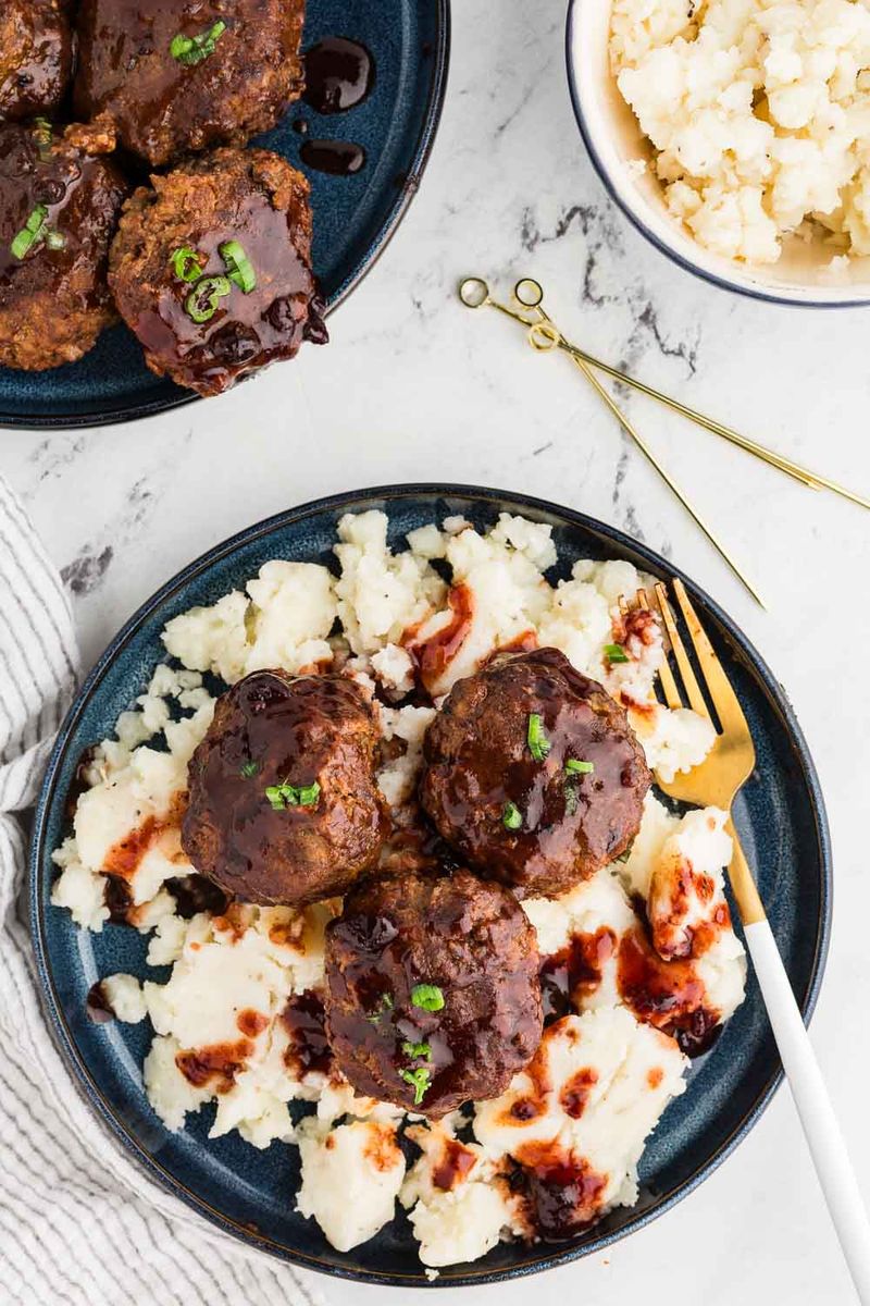 Sticky Barbecue Meatballs