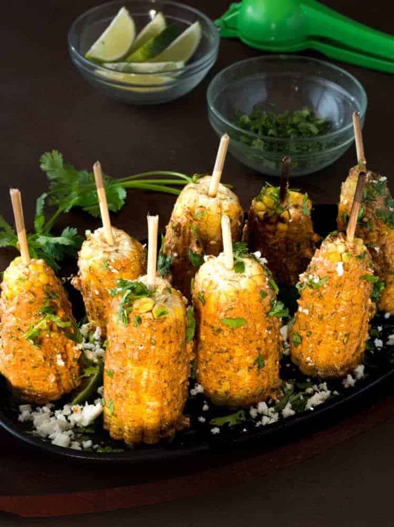 Grilled Corn On A Stick