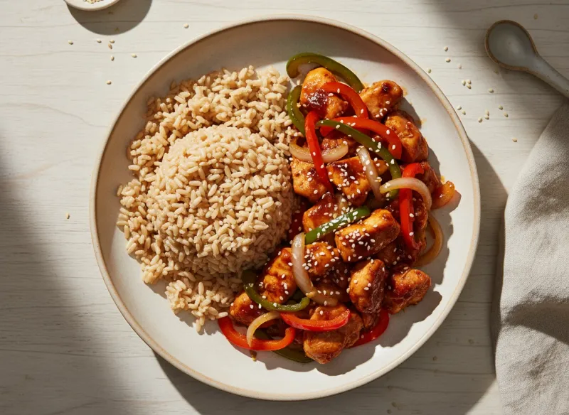 Chicken Stir-Fry With Brown Rice
