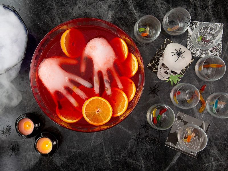 Bloody Punch With Ice Hand