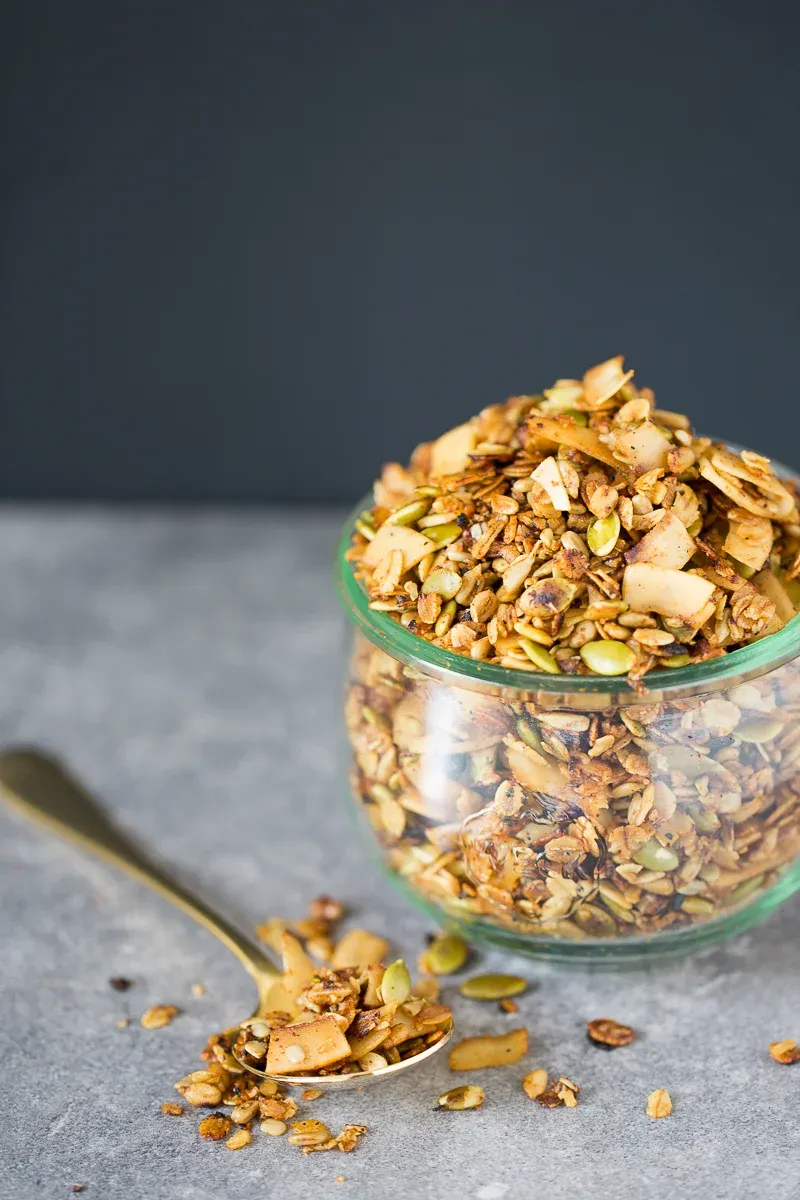 Pistachio Granola for Savory Bowls