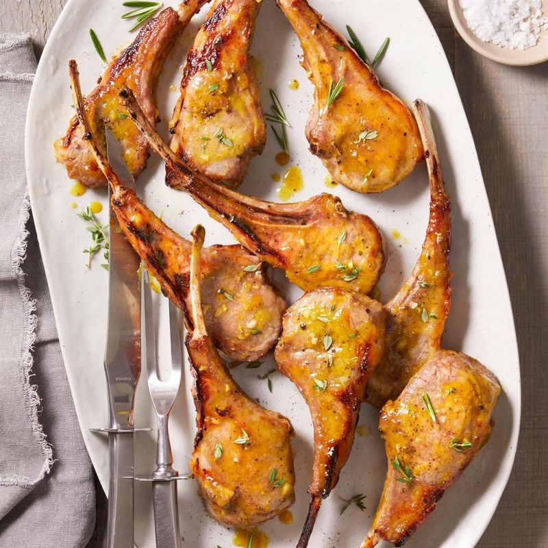 Honey Mustard Glazed Chops