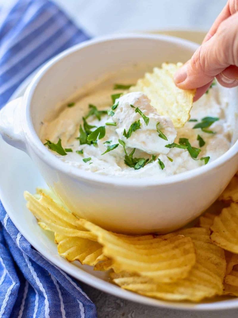 Chips and Homemade Dip
