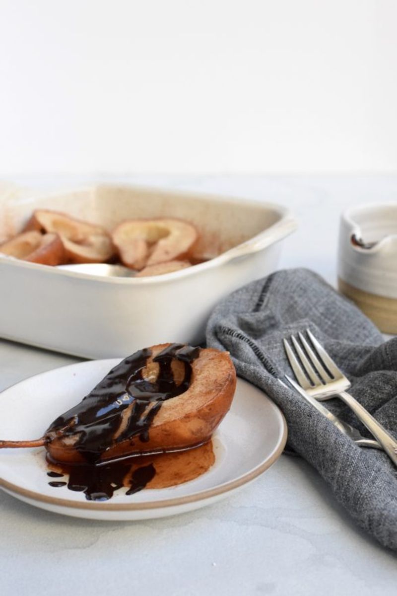 Baked Chocolate Pears