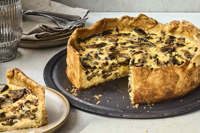 Mushroom Quiche