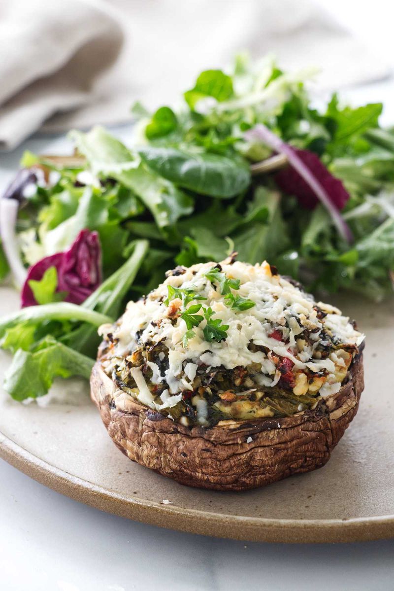 Stuffed Portobello Caps