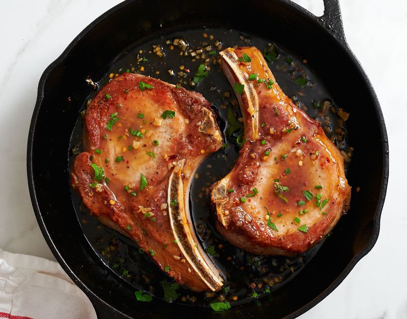 Honey Garlic Glazed Pork Chops