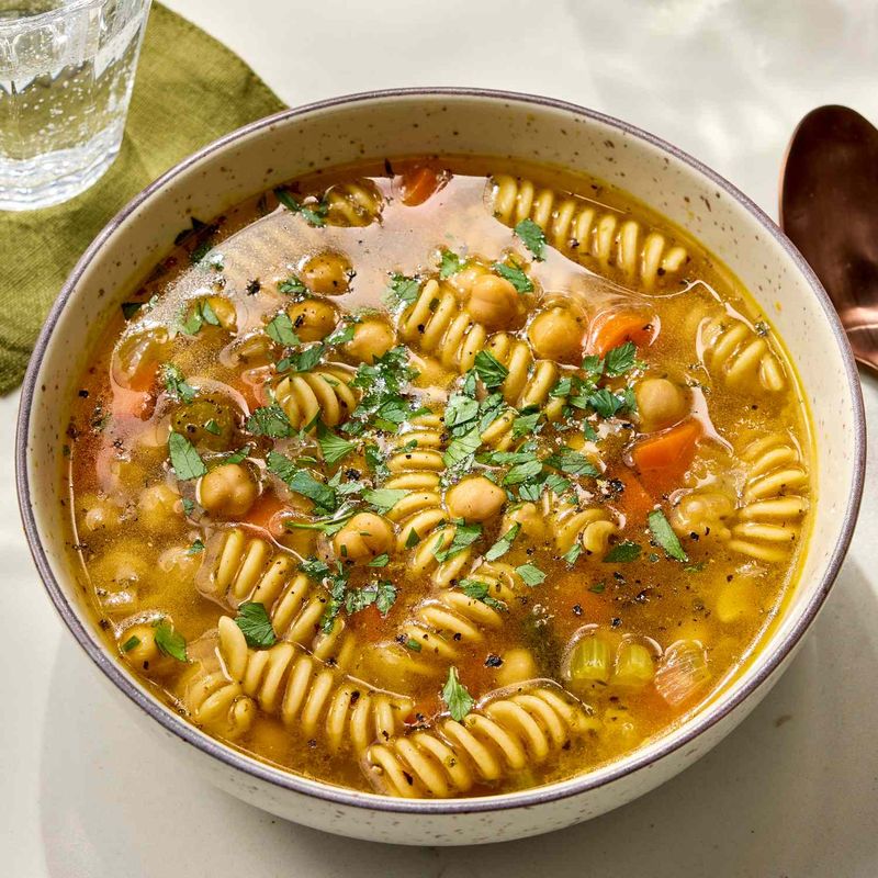Chickpea Noodle Soup