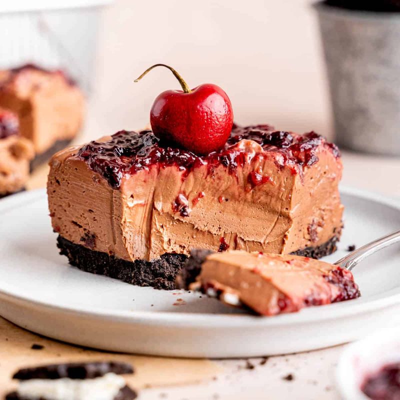Chocolate Cherry Cheesecake