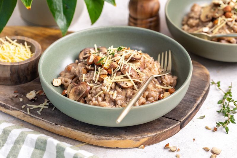Mushroom and Hazelnut Risotto