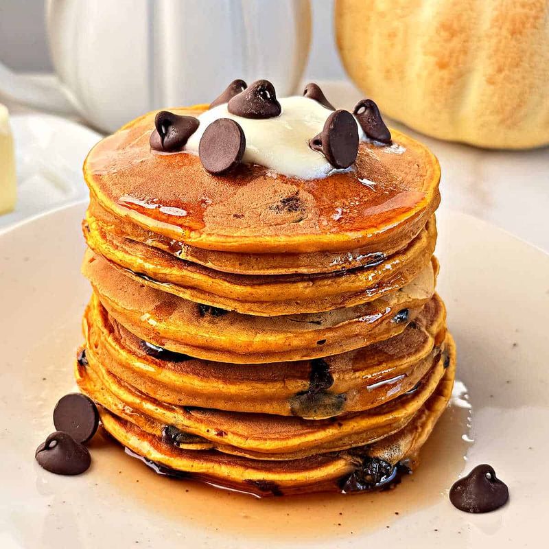 Chocolate Pumpkin Pancakes