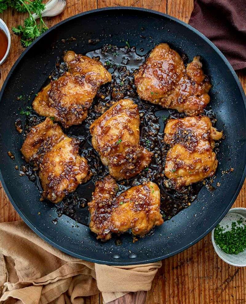 Honey Garlic Chicken Thighs