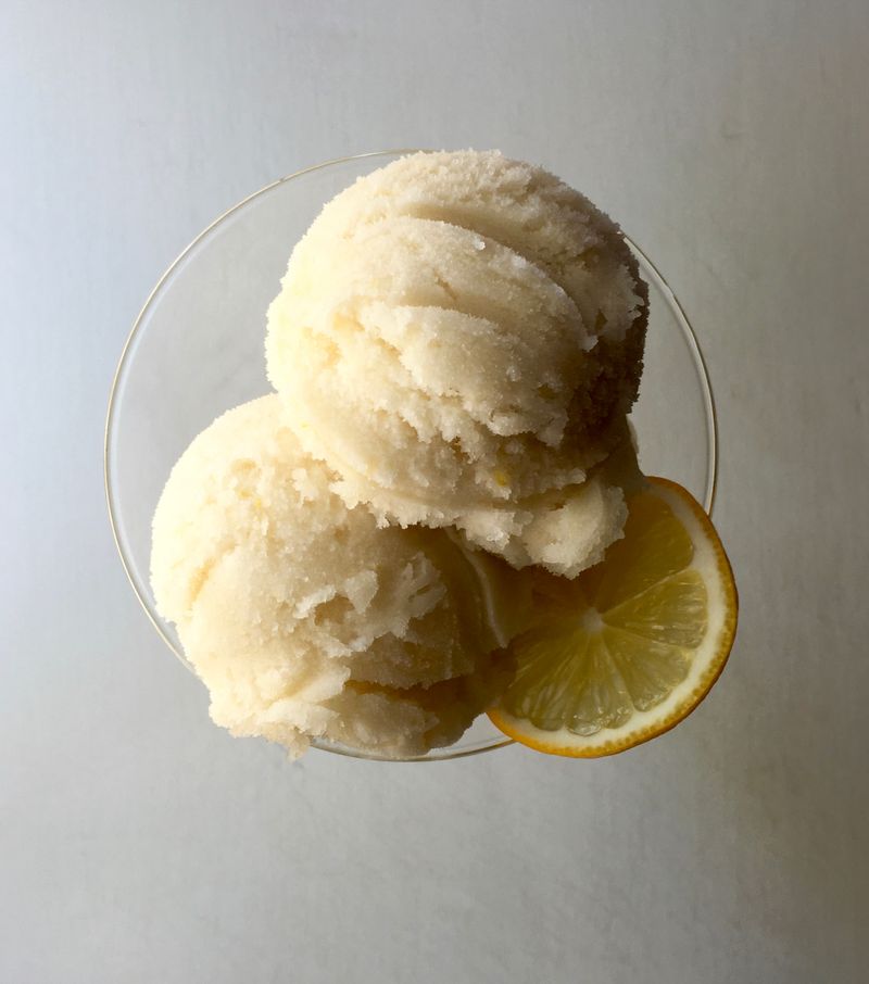 Earl Grey Lemonade Sorbet