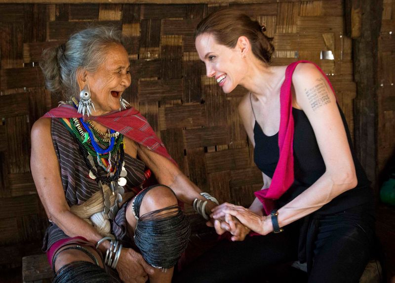Angelina Jolie: Standing Beside Displaced Families