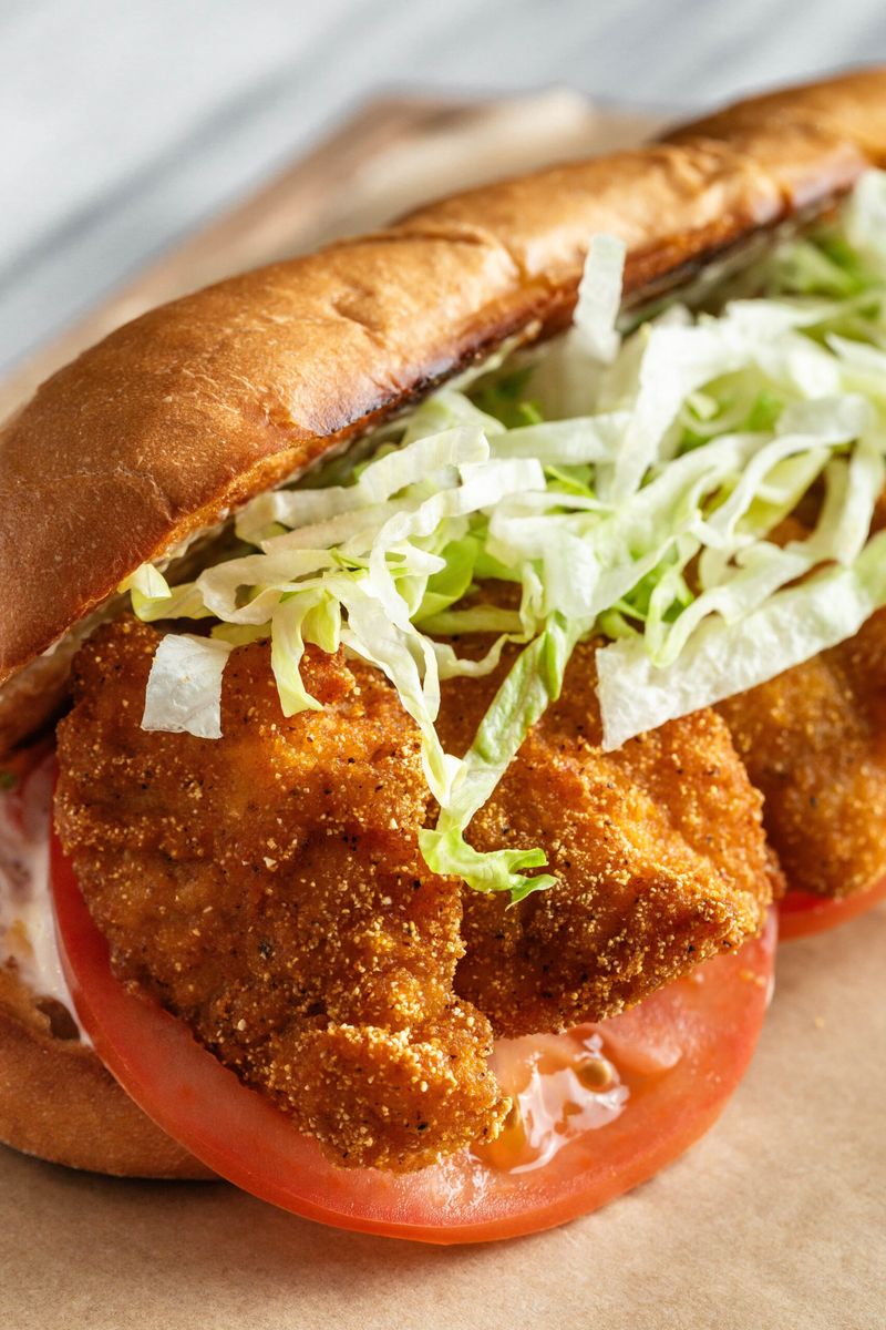 Southern Cornmeal Catfish Po Boy